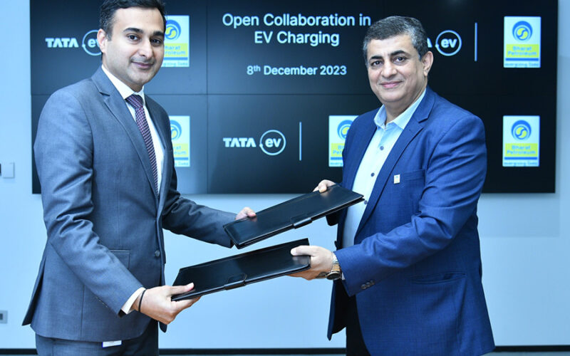 BPCL and Tata Passenger Electric Mobility collaborate to setup 7000 chargers